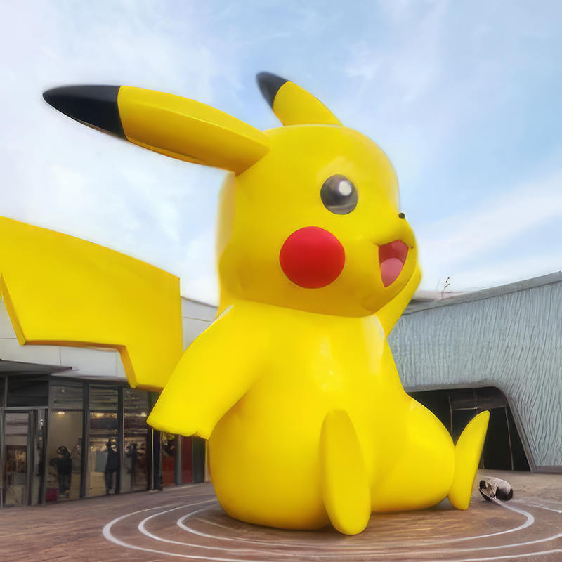 Giant Pikachu -skulptur, utendørs kunstskulptur, egnet for parker og kjøpesentre