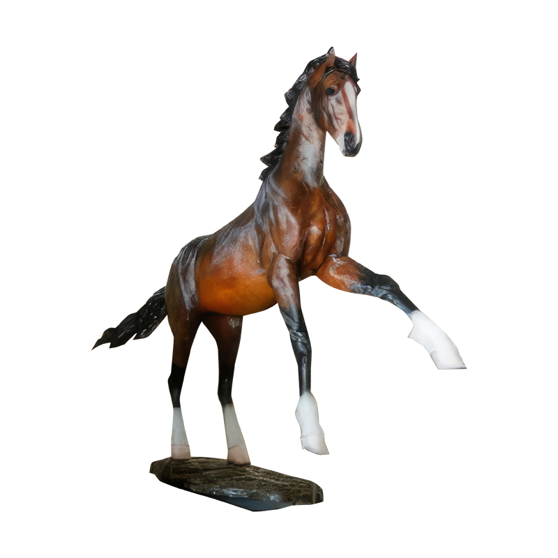 LifeSize Realistisk bronsehestestatue - Ridningskunst for rustikk ranch, stabil, hage og herregård dekor